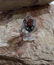 Load image into Gallery viewer, Stainless Steel *Wings with Center Red Stone* Ring
